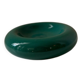 Round green ashtray/pocket organizer by François Chatain, France, 1980