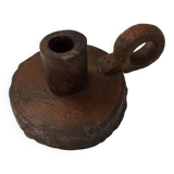 Bougeoir brutaliste bois