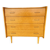Vintage 4-drawer chest of drawers by Capelle, circa 1960s