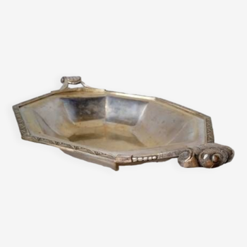Corbeille de table paniere metal argenté ep 1940