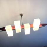 Lustre Lunel laiton et palissandre
