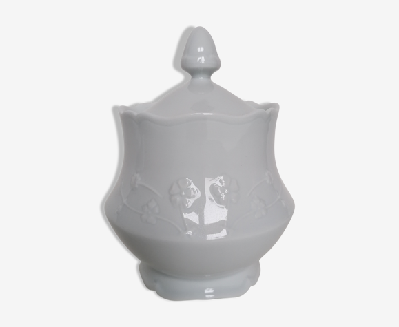 Sucrier porcelaine blanche
