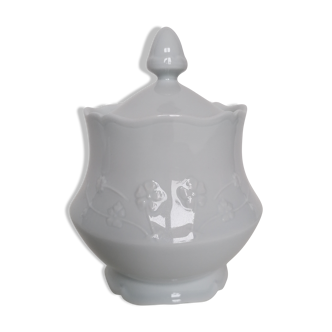 White porcelain sugar bowl