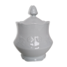 White porcelain sugar bowl