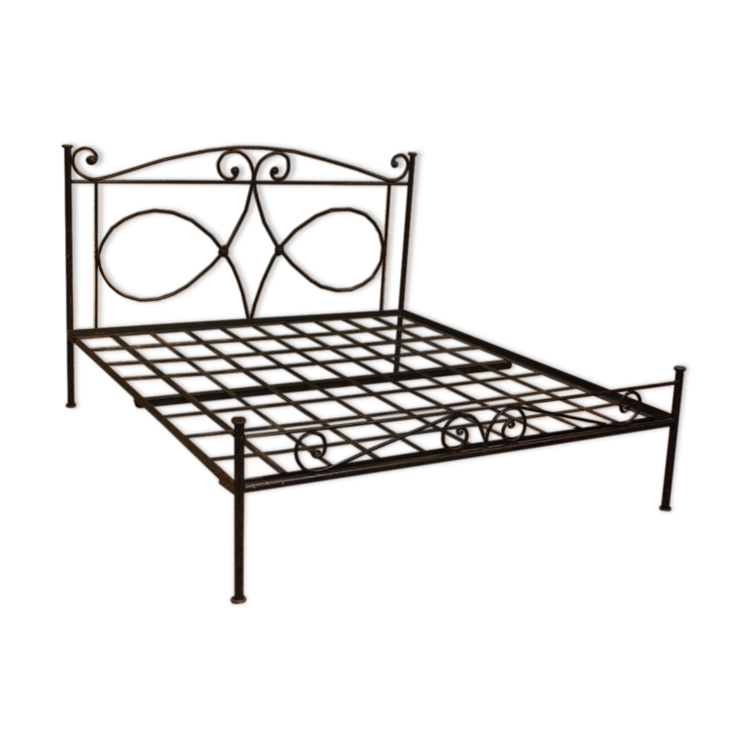 Wrought iron bed 1m80