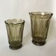 Large smoked glass vase from the 70s