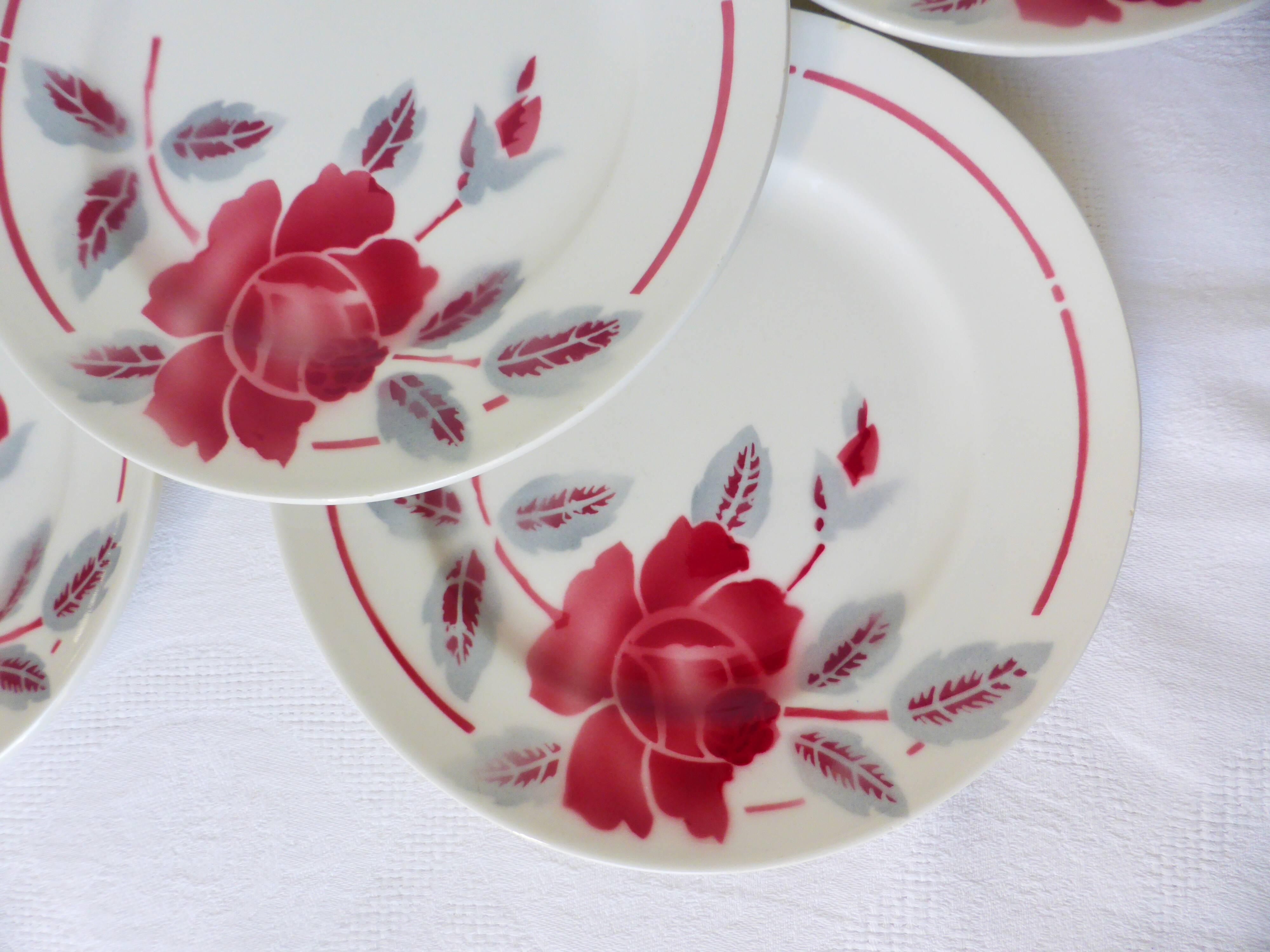 5 assiettes dessert vintage du Moulin des Loups et Orchies (210674)