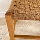 Stool bench wood and rope vintage bohemian spirit