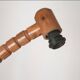Solid wood floor lamp Solbackens Svaveri Sweden 1970s