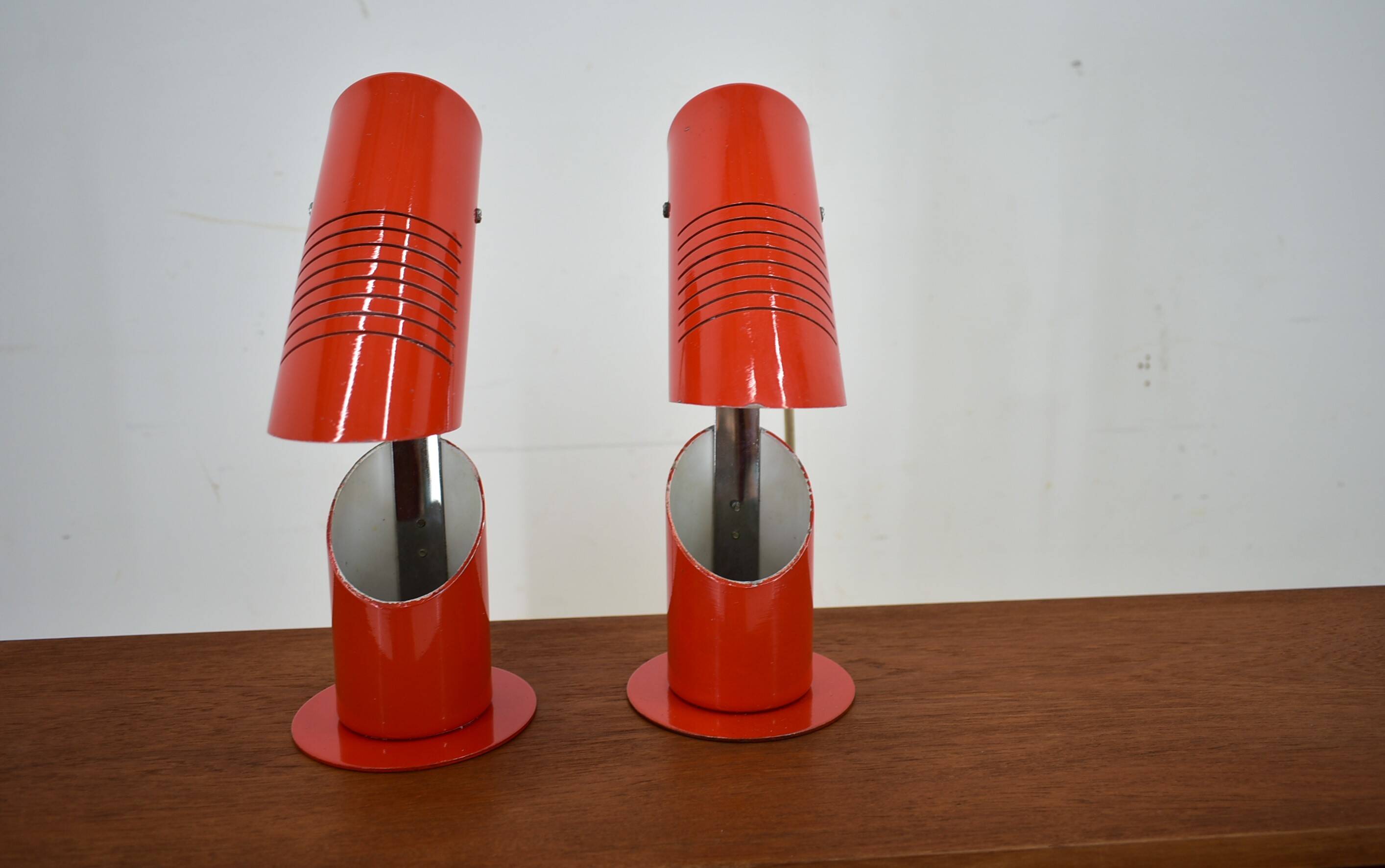 Space Age foldable table lamps from Szarvasi, 1960s
