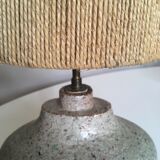 Lampe de grès Accolay 70 abat jour de corde