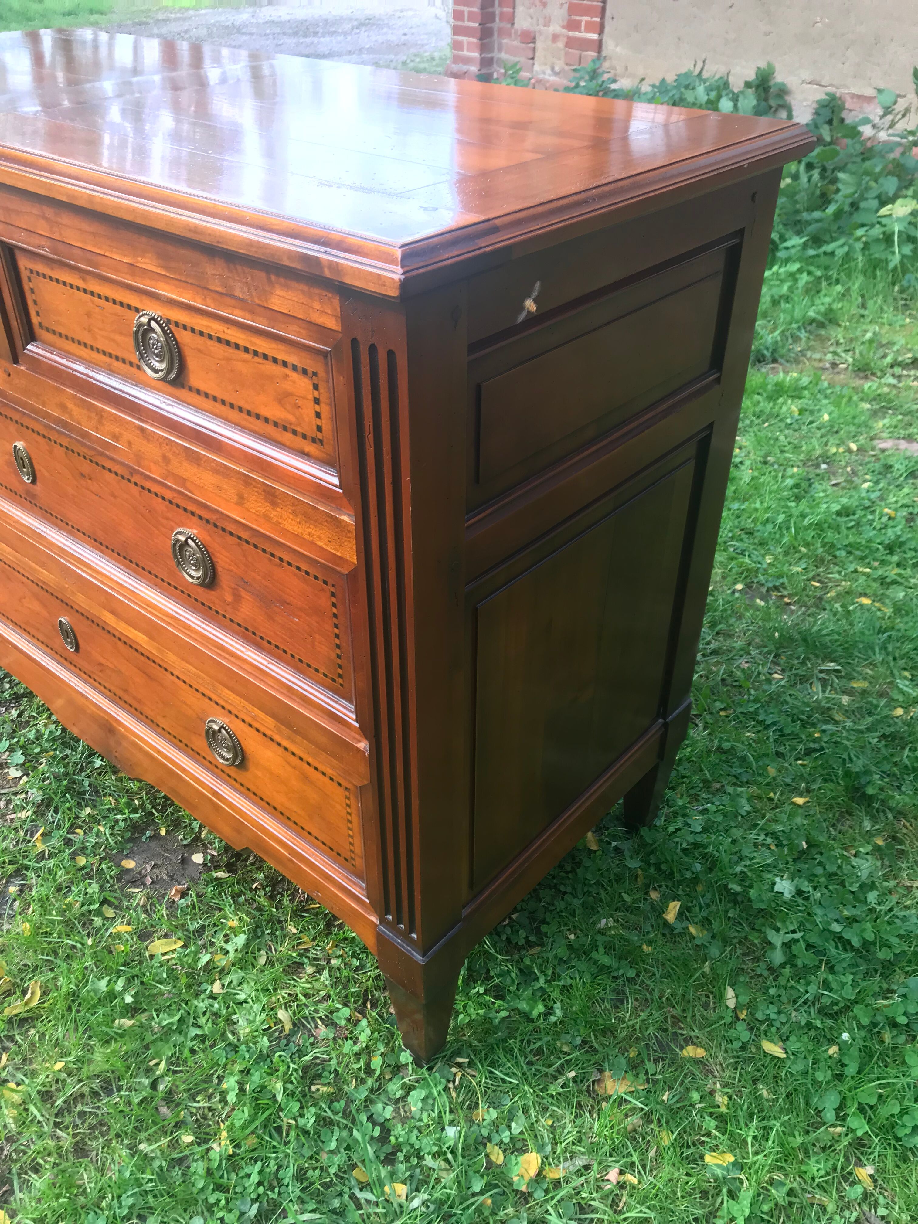 Louis XVI cherry-style chest of drawers