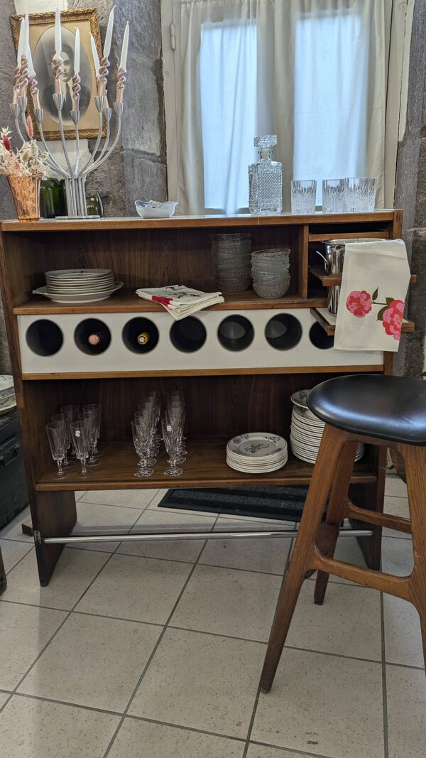 Bar Scandinave en Teck de Poul Heltborg Éditeur Heltborg Møbler 1960