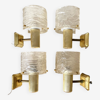 60s wall lights in champagne-colored resin