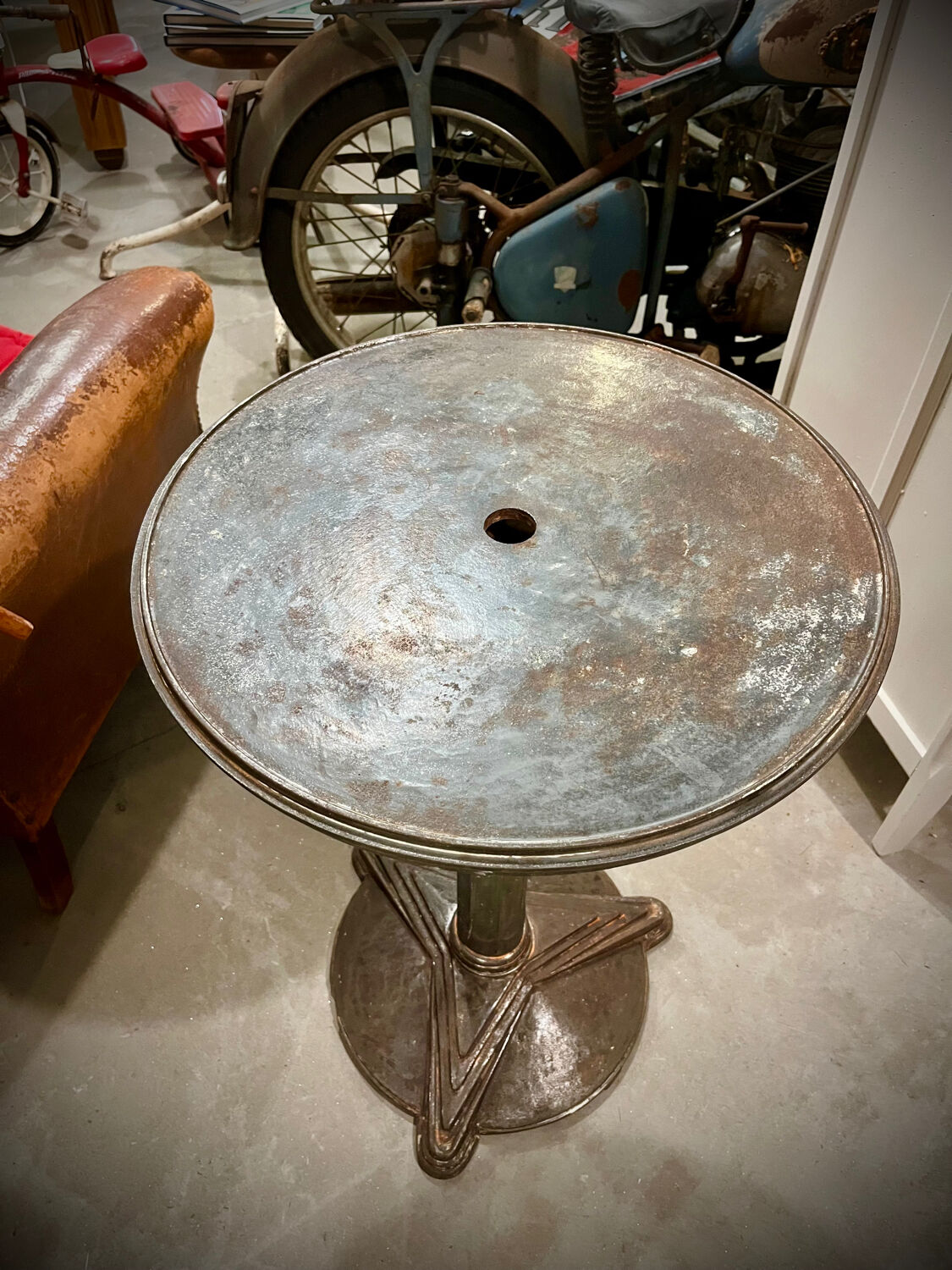 Old Art Deco bistro table