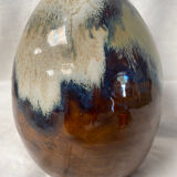 Flamed stoneware vase