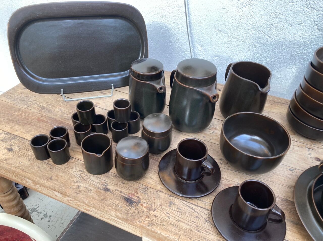 Rosenthal service in brown porcelain