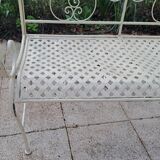 Wrought iron garden bench