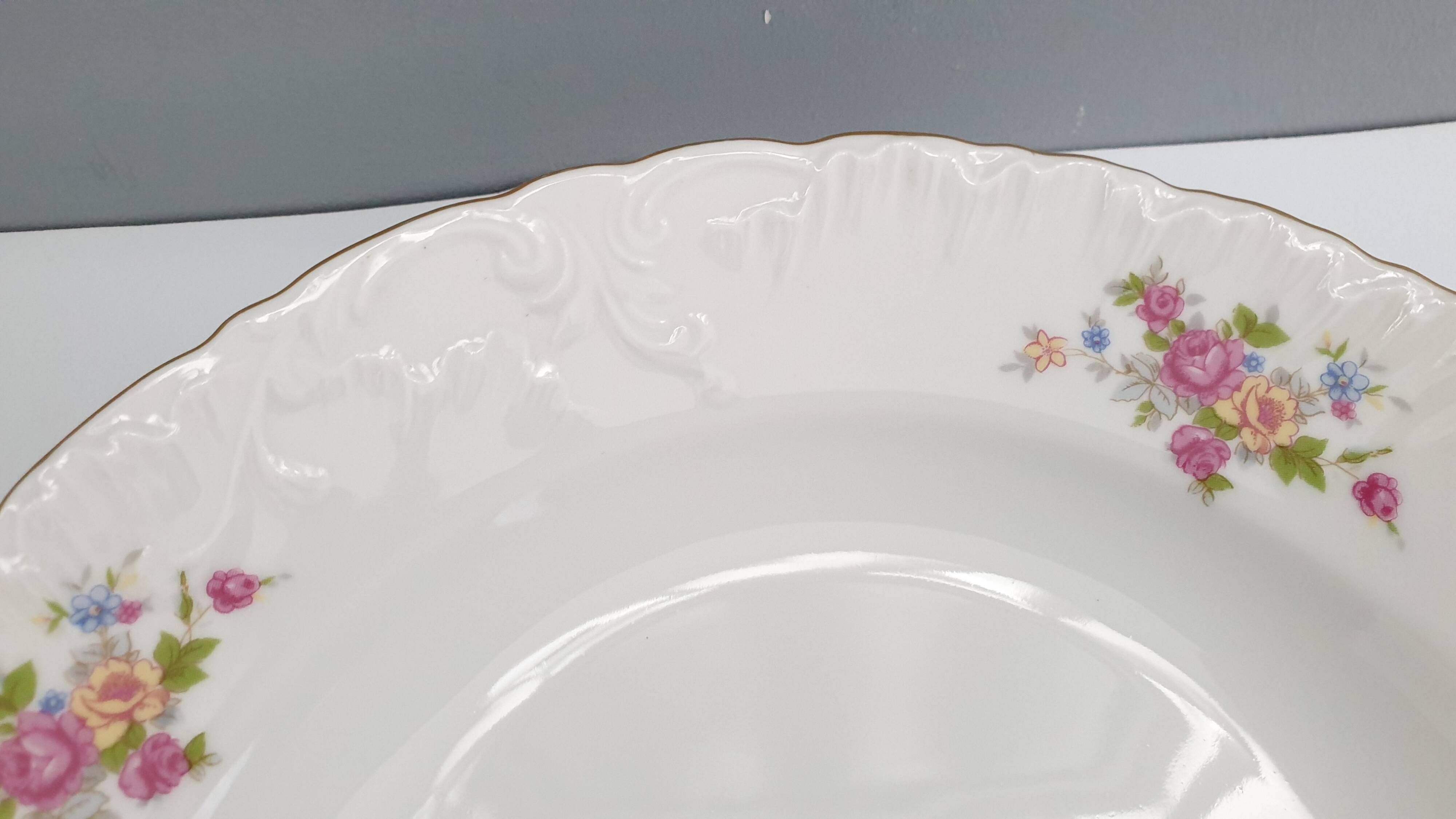 Vintage round porcelain dish prestige collection