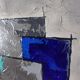 Contemporary abstract painting hand-painted using mixed media