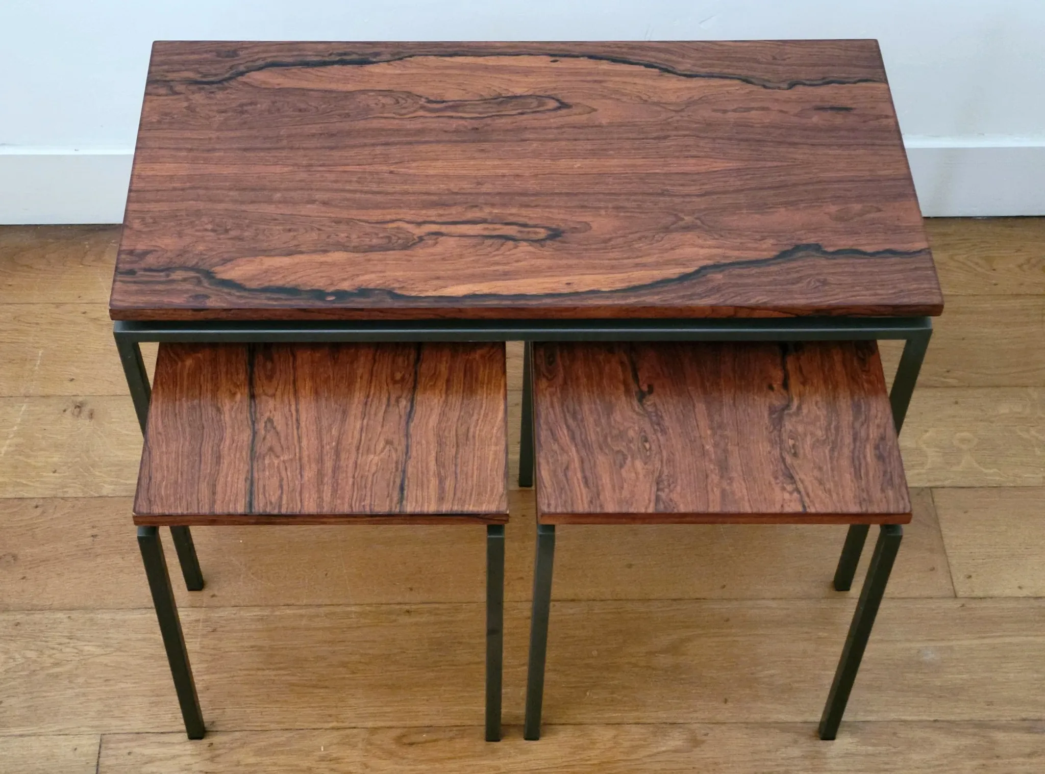 Rosewood nesting tables by Cees Braakman for Pastoe, 1960