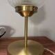 Art Deco flame glass globe lamp