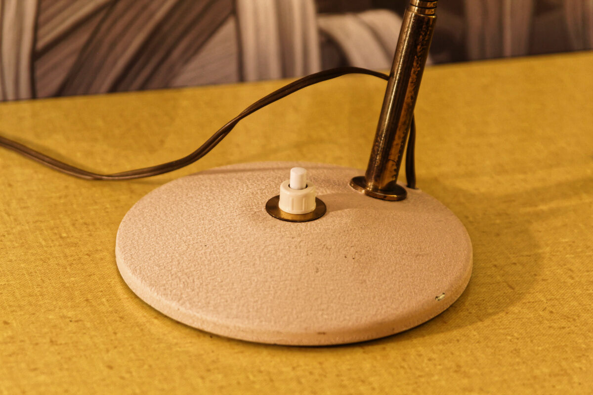 Flexible bedside lamp, Aluminor, 60s