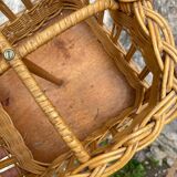 Vintage rattan bottle holder