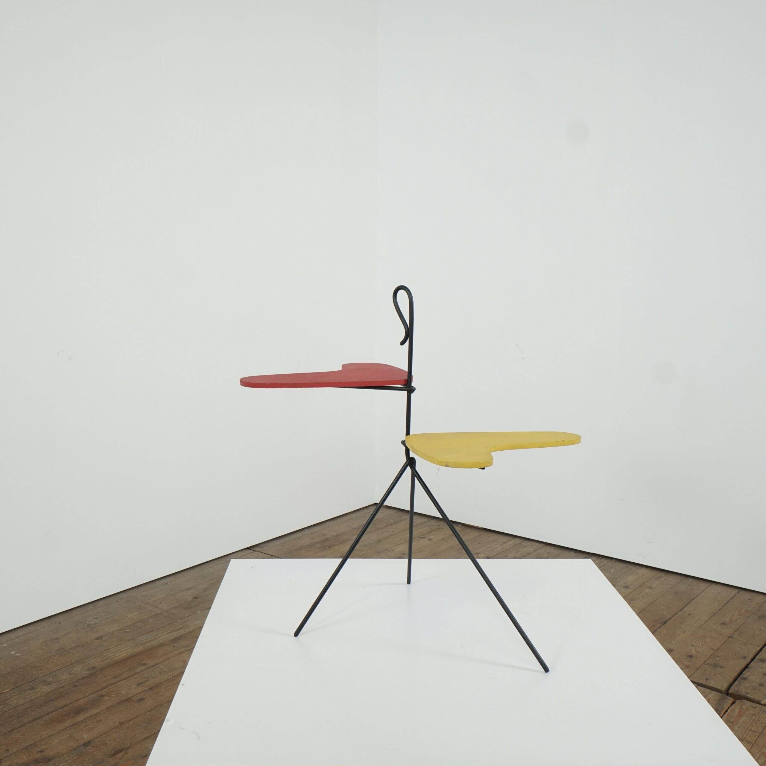Modernist side table in the style of Willy Van Der Meeren