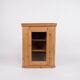 Hanging corner cabinet with glass door - pine - year 1890s
