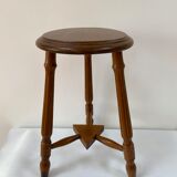 Vintage wooden tripod stool