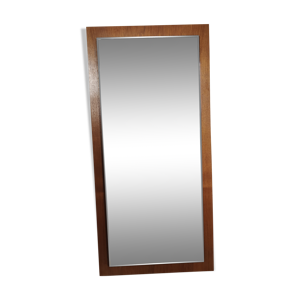 Miroir biseauté scandinave - teck