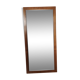 Scandinavian bevelled mirror in 60s teak 37x77cm