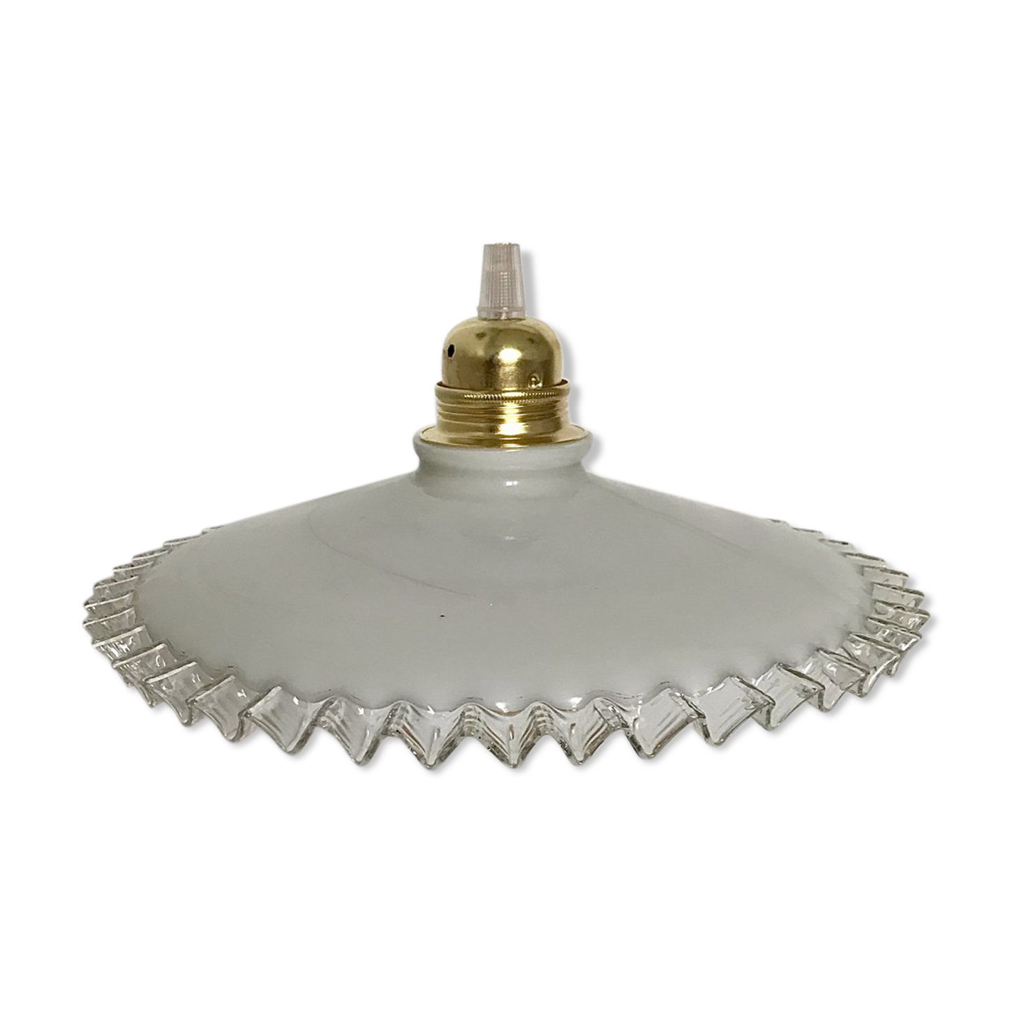 Vintage opaline pendant lamp