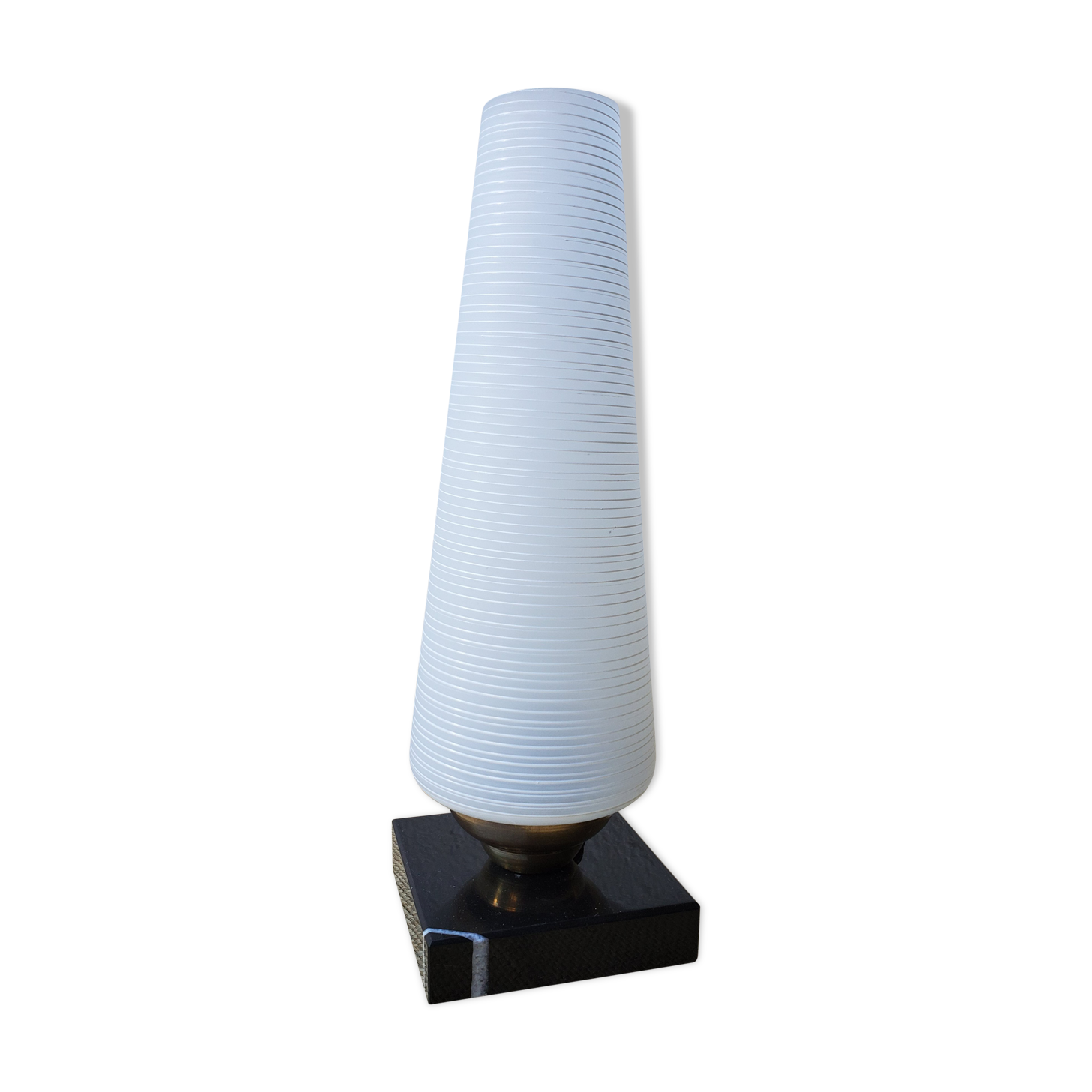 Marble and glass lamp