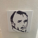 Man - portrait on canvas