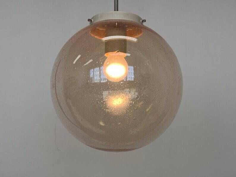 Design mid century art Glass pendant - Czechoslovakia, 1970s