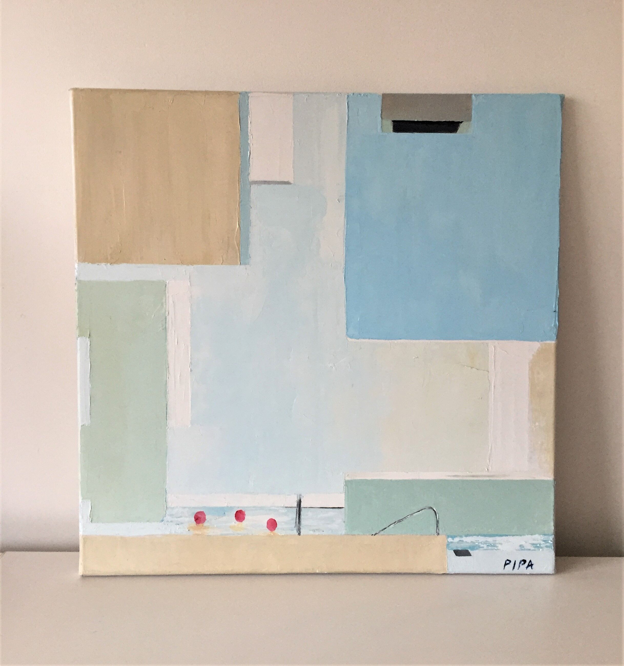 Tableau/ peinture de la piscine "les bains de Docks" au Havre