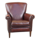 Sheep leather armchair correctly finished with decorative nails