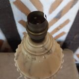 Alabaster baluster lamp foot