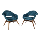 Restored shell armchairs by Miroslav Navratil