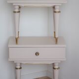 Pair of vintage bedsides - pink boudoir