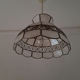 Suspension vintage en nacre et laiton