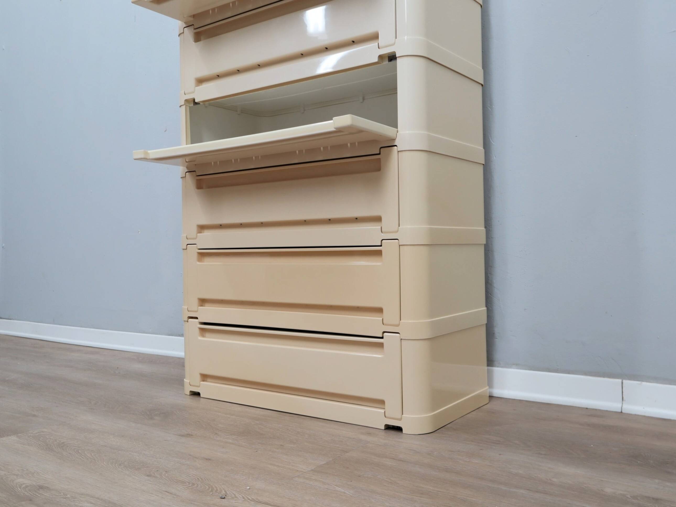 Système de rangement modulaire Kartell 4963 par Olaf Von Bohr années 1970
