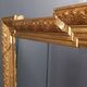 Antique French Napoleon III mirror with gold-coloured frame