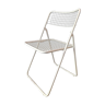 White folding chair "ted net" by Niels Gammelgaard for Ikea, late 70's