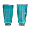 Pair of vases signed Murano glass "Toso"