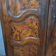 Bressanne wardrobe in walnut and solid oak, regional work from the 20th century.