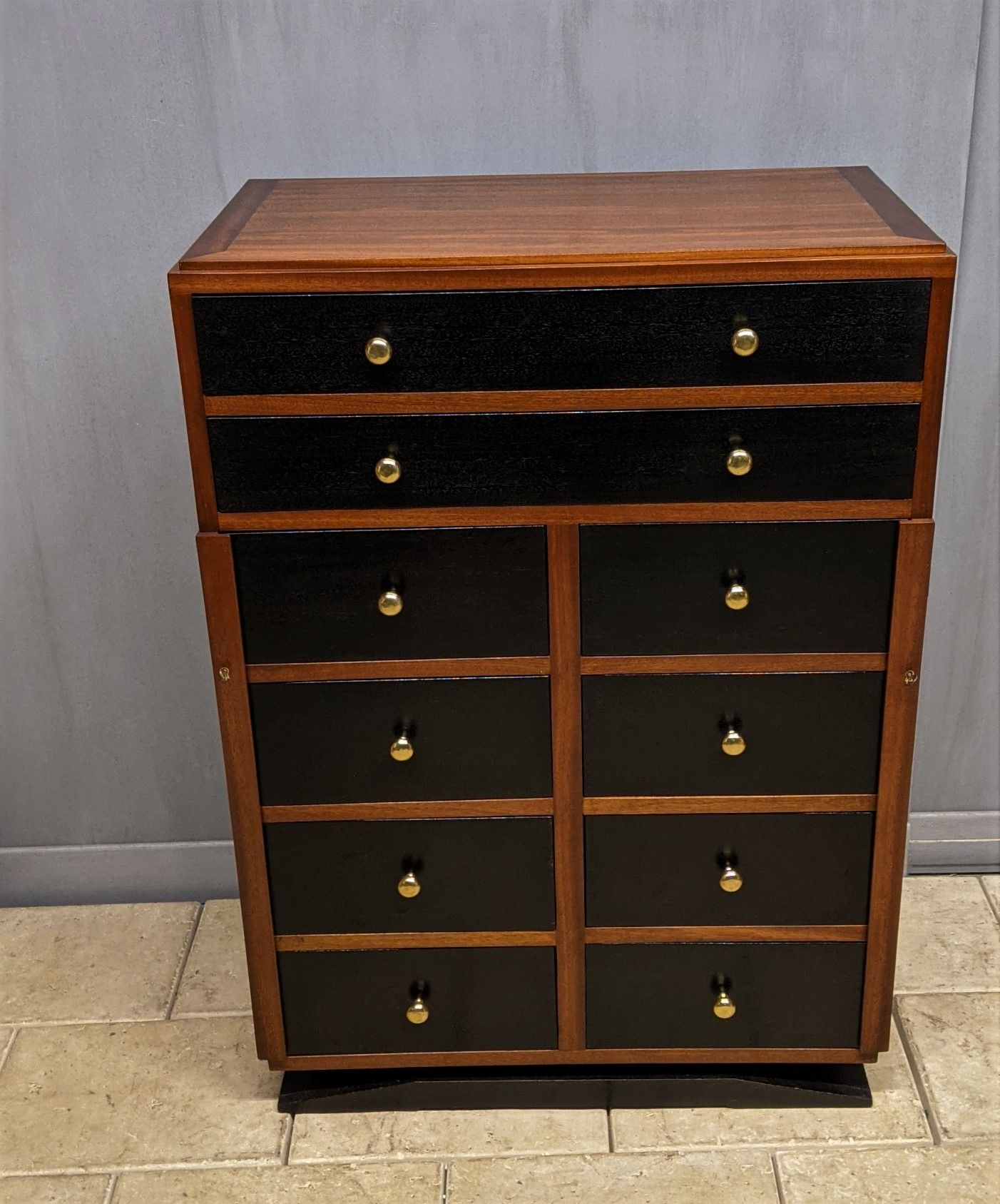 Art deco acajou office binder 10 cardboard