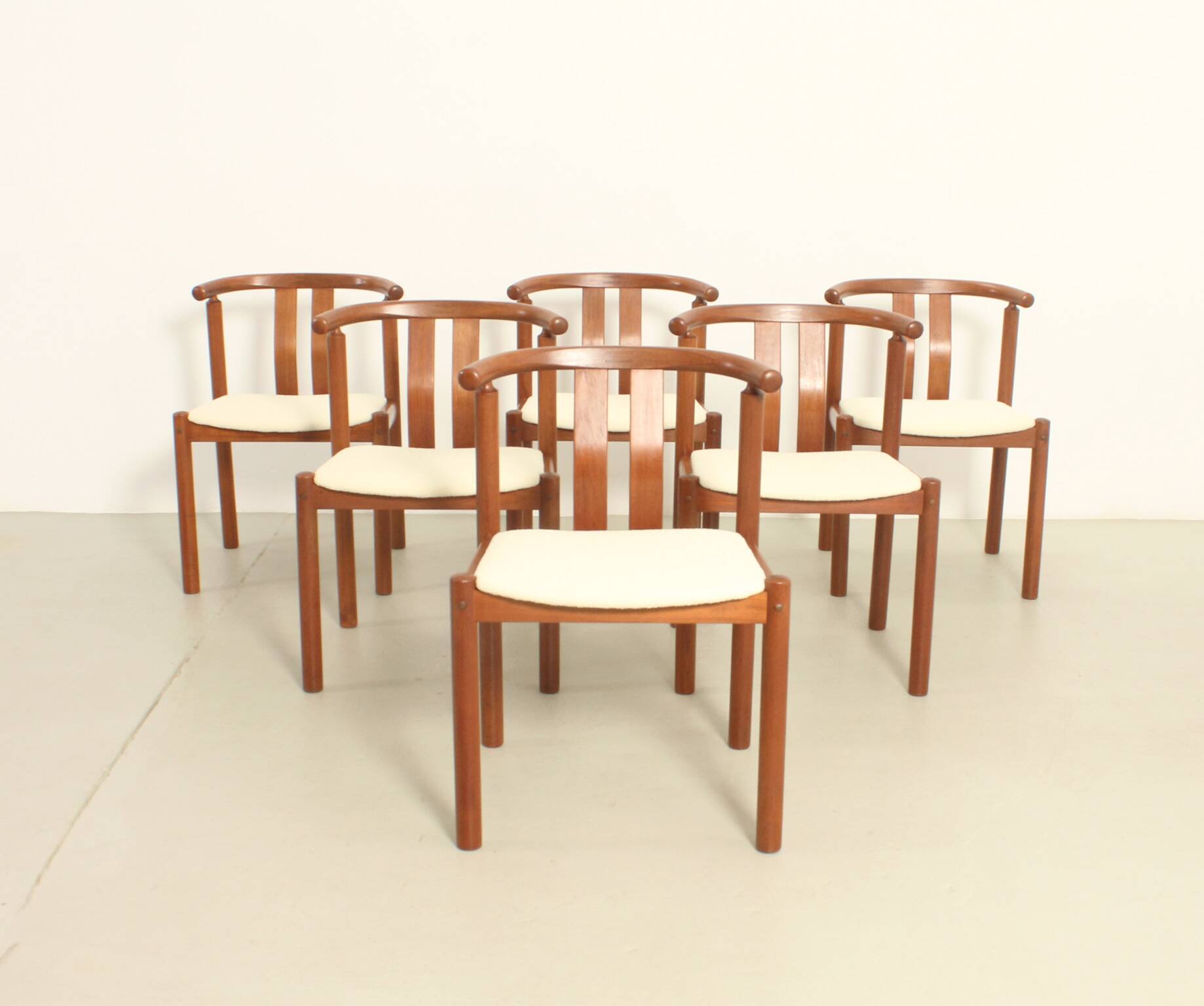 6 teak chairs by Hans J. Frydendal, Denmark 1970